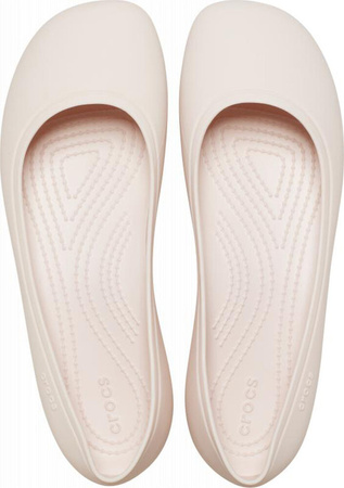 Buty baleriny damskie Crocs Brooklyn Flat beżowe 209384 6UR