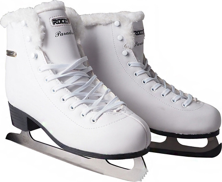 Łyżwy figurowe damskie Roces Paradise Eco-Fur białe 450704 01