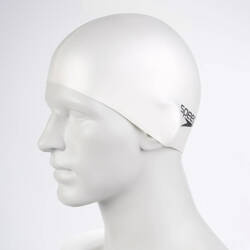 Czepek pływacki silikonowy Speedo Flat Silicone Cap Au biały