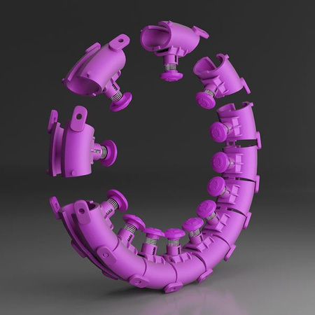 Hula hop violet z wypustkami i obciążnikiem HMS hhw12 plus size