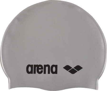 Czepek silikonowy Arena Classic Silicone silver/black rozmiar uniwersalny