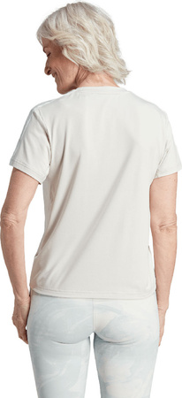 Koszulka damska adidas Aeroready Train Essentials 3-Stripes Tee beżowa HZ5681