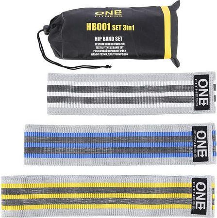 Gumy do ćwiczeń One Fitness HB001 3w1 Set