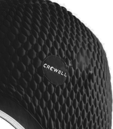 Czepek pływacki bąbelkowy Crowell Java czarny kol.1