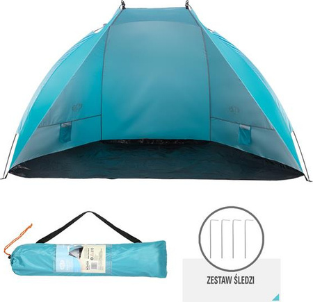 Namiot plażowy Nils Camp NC8030 260X120X120 cm turkusowy