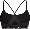 Stanik sportowy adidas Aeroreact Training Light-Support 3-Stripes Bra czarny HC7862
