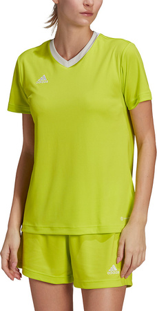 Koszulka damska adidas Entrada 22 Jsy limonkowa HC5080