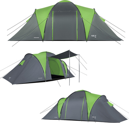 Namiot turystyczny kempingowy Highland Nils camp nc6031 6 osobowy