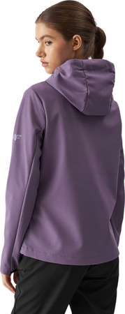 Kurtka damska softshell 4F F285 fioletowa 4FWAW24TSOFF285 50S