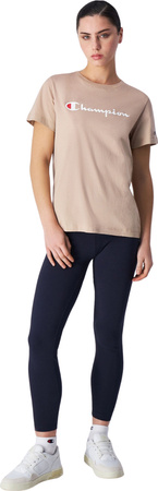 Koszulka damska Champion SS Tee beżowa 117534 MS079