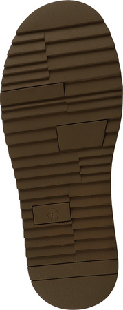 Buty damskie skórzane Solo Soprani Couture Hugh Platform oliwkowe SSW421P05 06