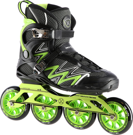 Łyżworolki Nils Extreme NA8660 zielony rozmiar 38