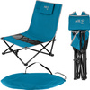 Krzesło turystyczne plażowe składane Nils Camp NC3306 niebiesko-szare 55×55×68cm