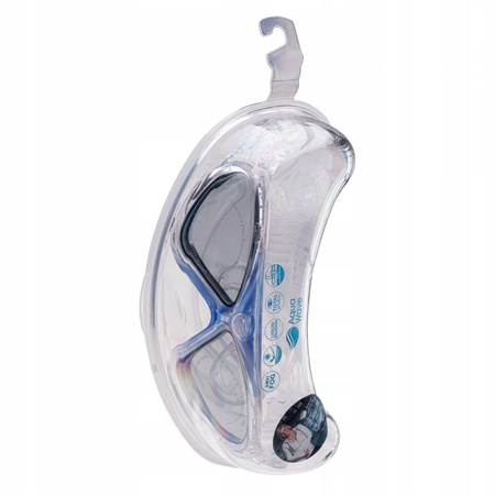 Okularki pływackie maska dla dorosłych Aquawave Fliper przezroczysto-niebieska