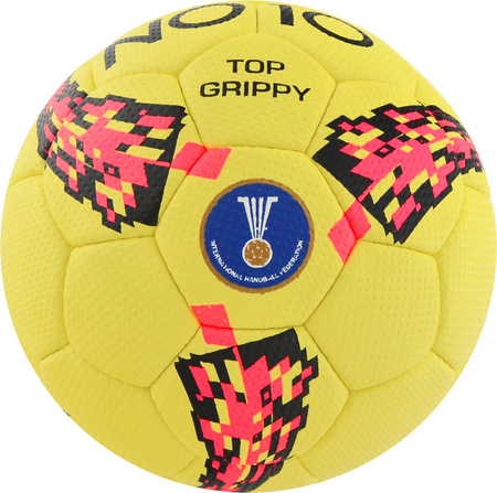 Piłka ręczna NO10 Top Grippy I żółta 56047-1