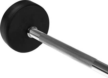 Sztanga gryf stały gumowany porsty 50 kg HMS długość 103 cm