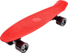 Deskorolka fiszka pennyboard plastkowa Meteor czerwono-czarna 22626
