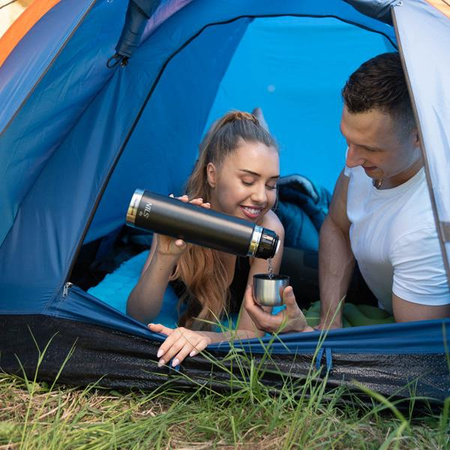 Namiot turystyczny kempingowy Nils Camp Hiker NC6010 2 osobowy niebieski 275x150x105cm