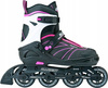 Łyżworolki regulowane koła 70 mm ABEC-9 Allright Velocity Pink rozmiar 35-38