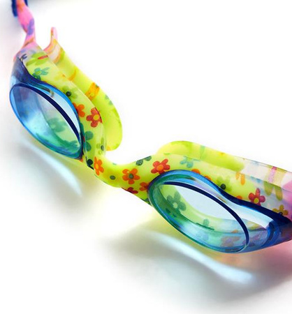 Okularki pływackie Nils aqua nqg170faf niebieski kwiatki junior