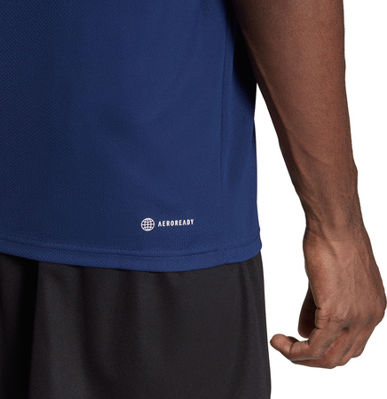 Koszulka męska adidas Train Essentials 3-Stripes Training Tee granatowa IB8152