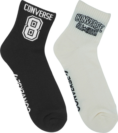 Skarpety Converse 2 pak białe, czarne E1345A