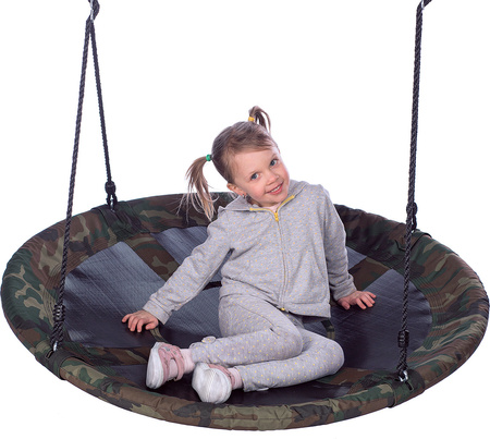 Bocianie gniazdo huśtawka Nils Camp NB5032 średnica 110 cm moro