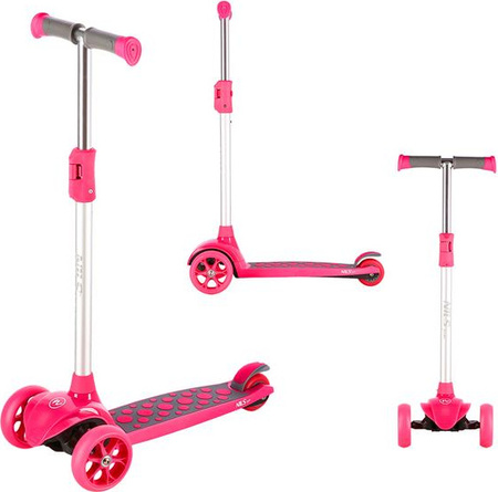 Hulajnoga trójkołowa balansowa dziecięca Nils fun hlb02 różowa