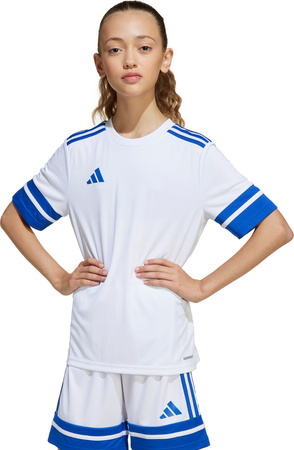 Koszulka dla dzieci adidas Squadra 25 biało-niebieska JJ0060