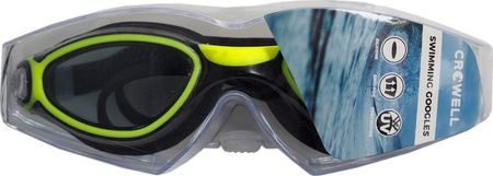 Okularki pływackie Crowell GS22 VITO czarno-zielone 01