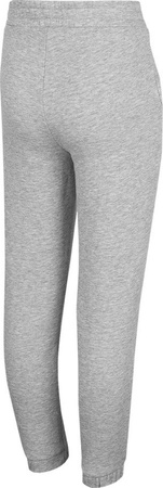 Spodnie dla dziewczynki 4F chłodny jasny szary melanż HJZ22 JSPDD002 27M