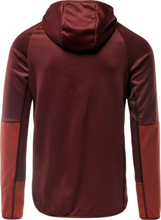 Męska bluza rozpinana z kapturem Hi-tec Camil czerwona rozmiar XL