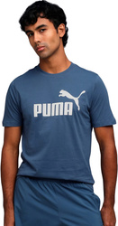 Koszulka męska Puma Ess No.1 Logo Tee (s) niebieska 682533 80
