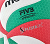 Piłka siatkowa Molten V5M5000 FIVB biało-czerwono-zielona