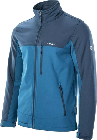Męski kurtka przejściowa softshell Hi-tec Torel niebiesko-granatowa rozmiar XXL