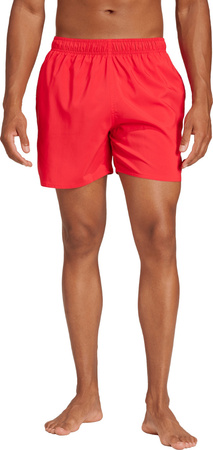 Spodenki kąpielowe męskie adidas Solid CLX Short-Length czerwone JC9919