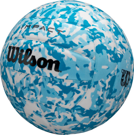 Piłka siatkowa Wilson Impact Gen Green VB niebiesko-biała WV2000801XBOF