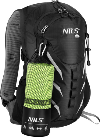 Ręcznik turystyczny z mikrofibry szybkoschnący Nils NCR12 zielony 80x100 cm