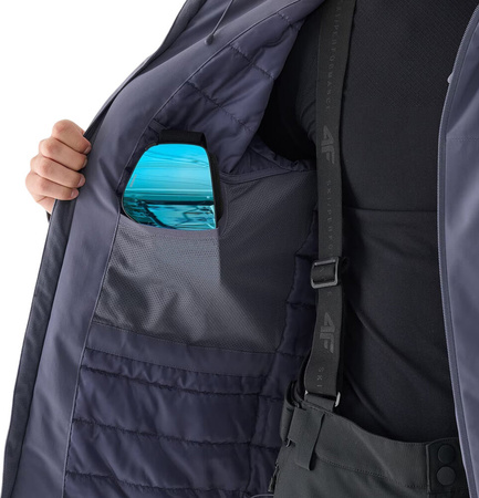 Kurtka narciarska męska 4F M579 denim 4FWAW24TTJAM579 32S