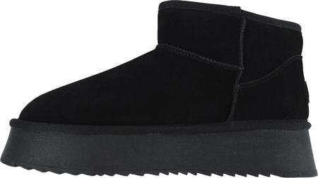 Buty damskie skórzane Solo Soprani Couture Hugh Platform czarne SSW421P05 01