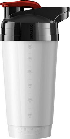 Bidon shaker butelka sportowa na wodę siłownia NO10 600ml biały