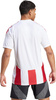 Koszulka męska adidas Striped 24 Jersey biało-czerwona IW2142