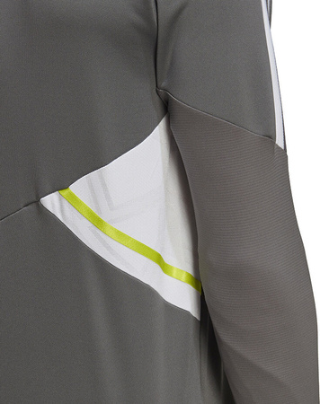 Bluza męska adidas Condivo 22 Training 1/2 zip szaro-biała HD2312