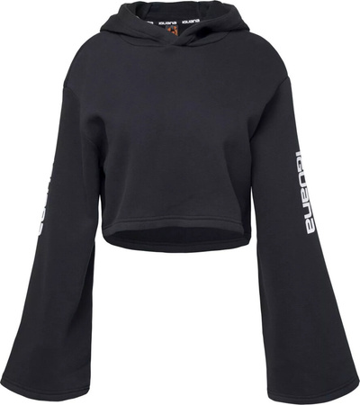 Damska bluza bawełniana z kapturem krótka typu crop Iguana Pirmo W rozmiar L