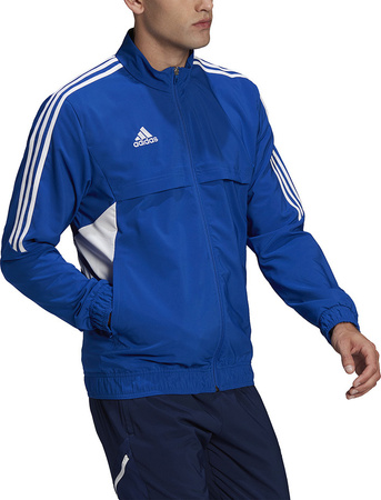 Bluza męska adidas Condivo 22 Presentation Jacket niebieska HA6245