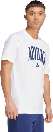 Koszulka męska adidas Collegiate Lineage Graphic biała JM6416