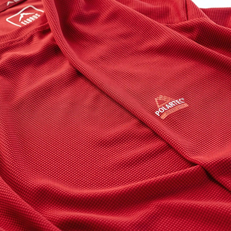 Męska koszulka z długim rękawem Elbrus Alar Polartec czerowna rozmiar XL