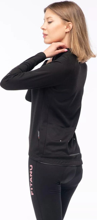 Damska bluza rowerowa kolarska z długim rękawem Fitanu Vialetta W Polartec rozmiar L