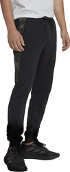 Spodnie męskie adidas Essentials Camo Print Fleece Pant czarne HL6929