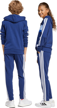 Dres dla dzieci adidas Seasonal Essentials Tiberio 3-Stripes French Terry granatowy JI6035